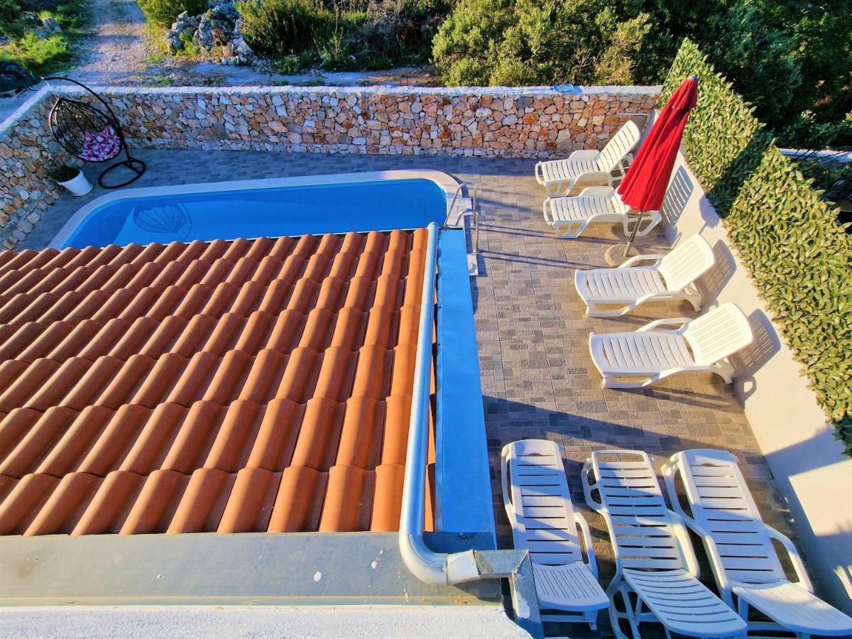 Anas Lagoon Holiday House With Pool At Azure Beach Mali Drvenik Εξωτερικό φωτογραφία